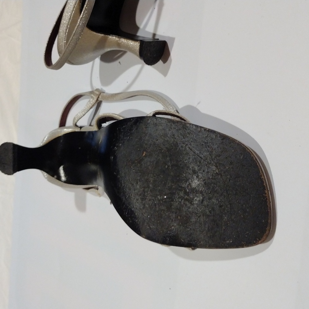 2 For 8 Dollars Sale, Nina Chic And Classic dress sandal in Gray with glitter. - Picture 6 of 8